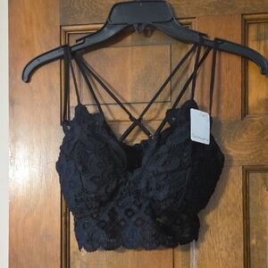 Anemone Black Lace Bralette